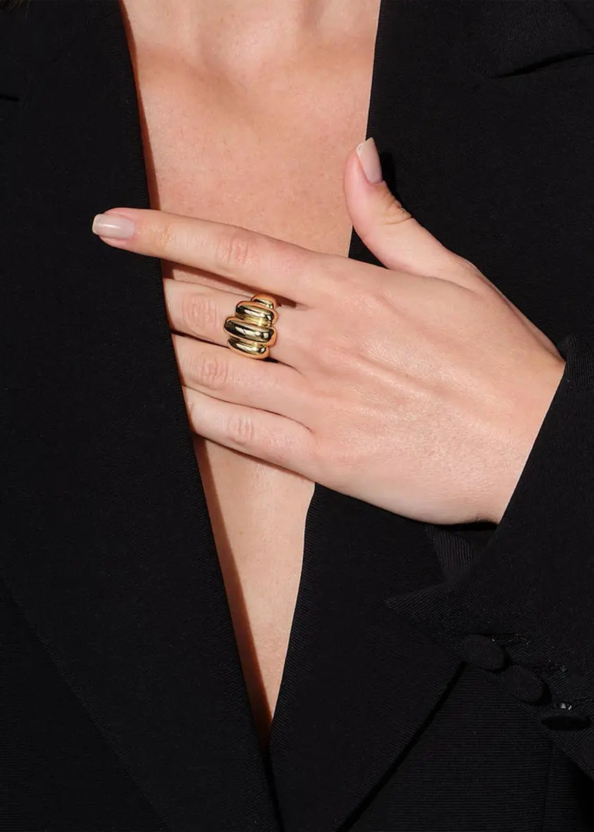 NAK ARMSTRONG Cloud 18K Yellow Gold Ring | Thumbnail 2 NAK ARMSTRONG Cloud 18K Yellow Gold Ring | Thumbnail 2
