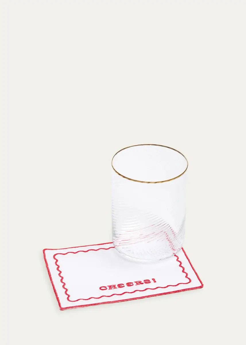 Dear Annabelle Toasty Cocktail 4-Piece Embroidered Linen Napkin Set | Thumbnail 4 Dear Annabelle Toasty Cocktail 4-Piece Embroidered Linen Napkin Set | Thumbnail 4
