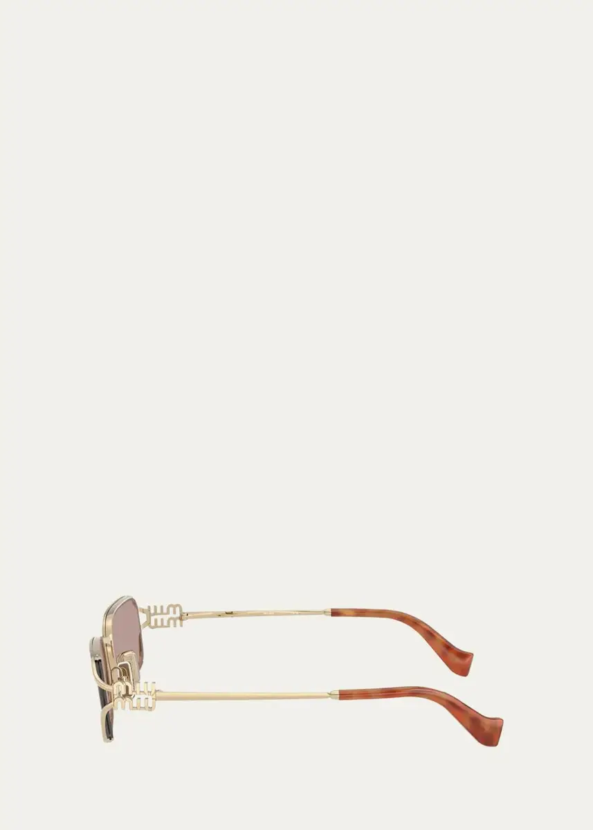 Miu Miu 52MM Rectangular Sunglasses | Thumbnail 4 Miu Miu 52MM Rectangular Sunglasses | Thumbnail 4