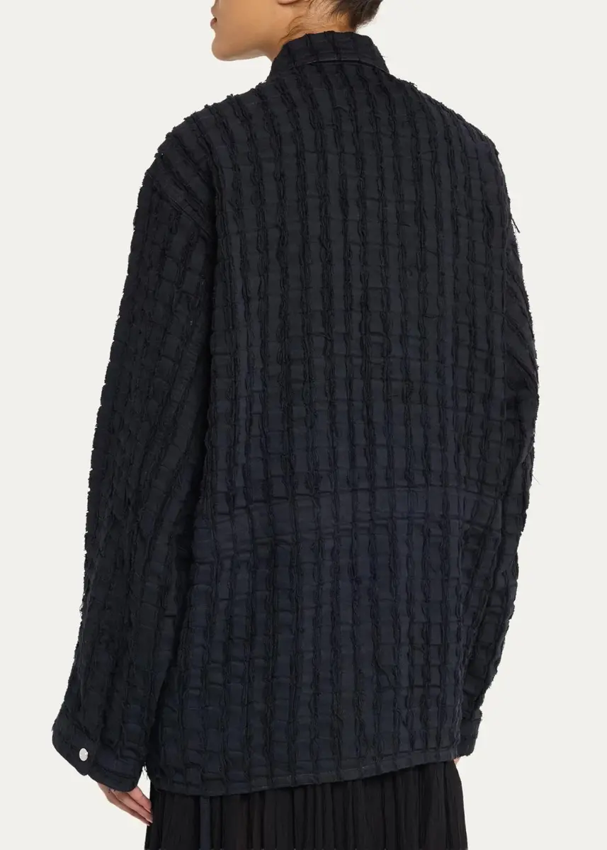 Haikure Sophie Frayed Striped Shirt | Thumbnail 3