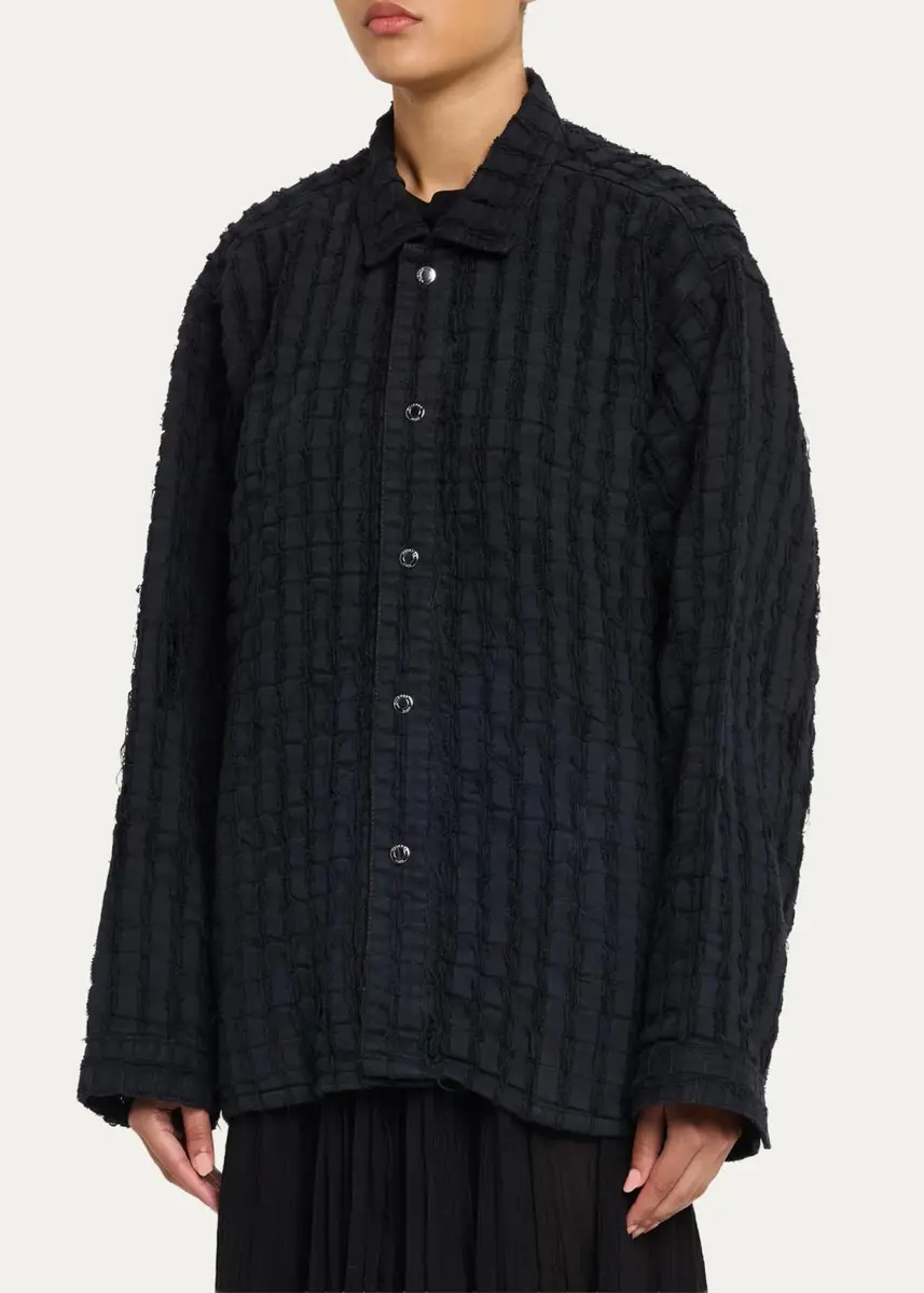 Haikure Sophie Frayed Striped Shirt | Thumbnail 4