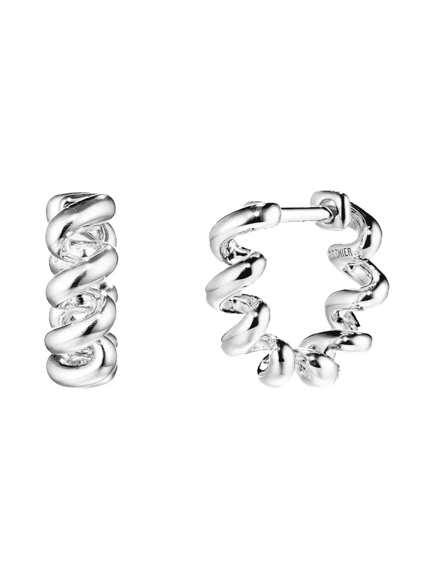 Boochier 18k Yellow Gold Slinkee Huggie Earrings