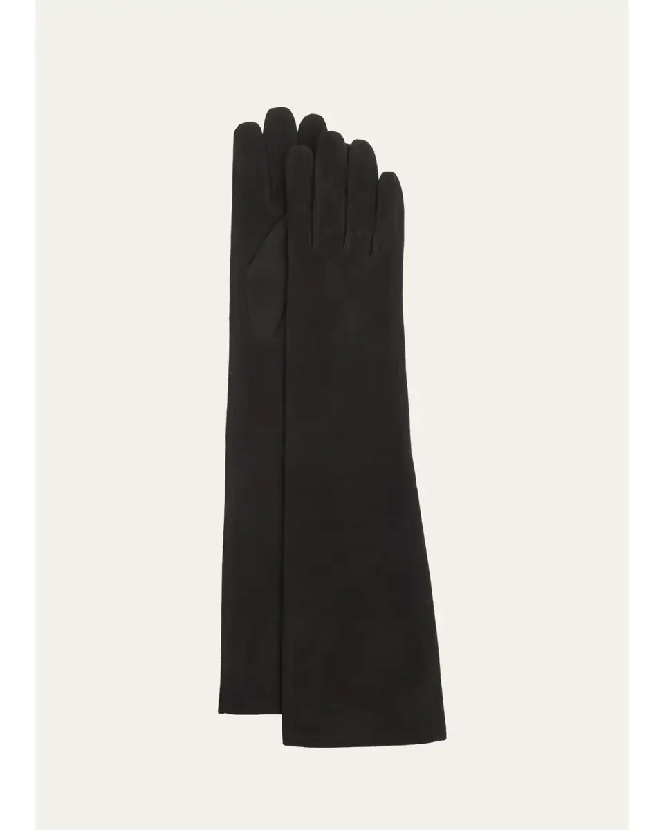 Fleurette Long Suede Gloves | Thumbnail 2