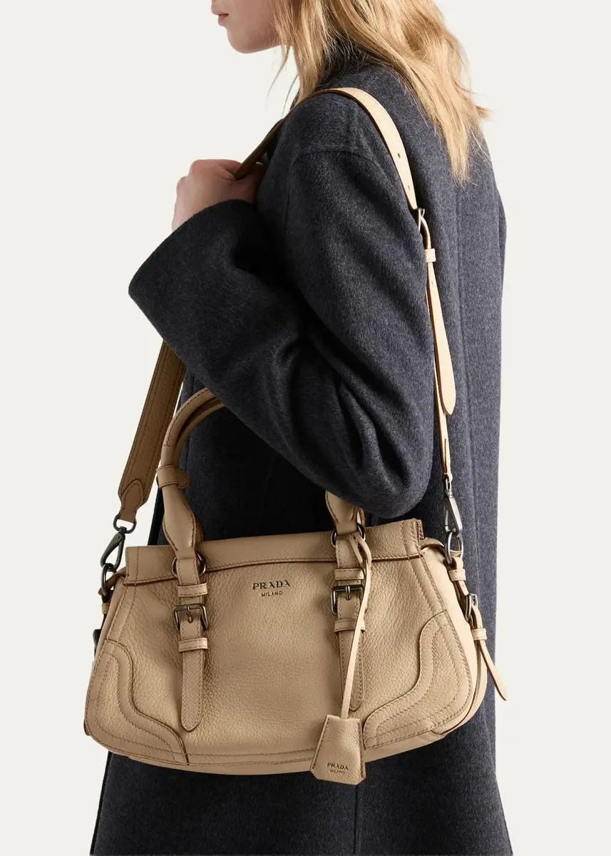 Prada Large Leather Tote Bag | Thumbnail 2 Prada Large Leather Tote Bag | Thumbnail 2
