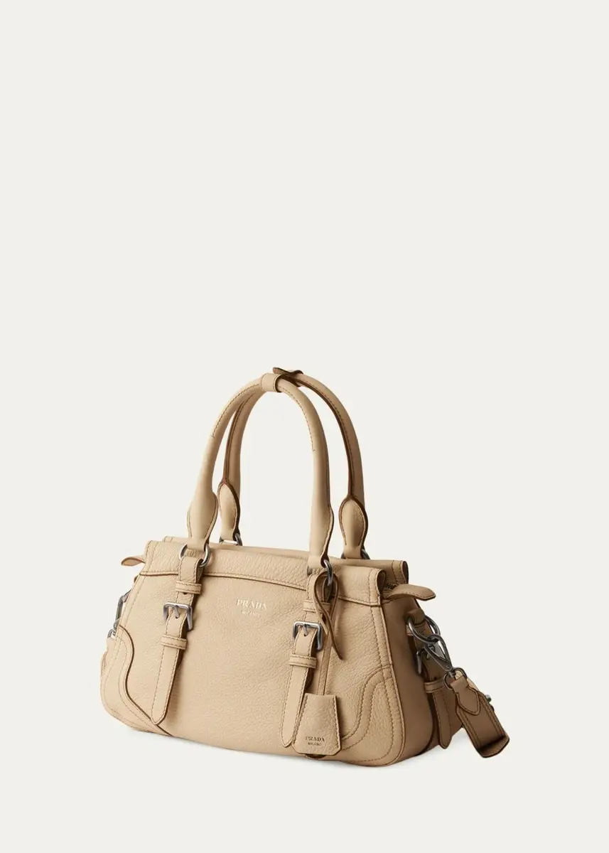 Prada Large Leather Tote Bag | Thumbnail 3 Prada Large Leather Tote Bag | Thumbnail 3