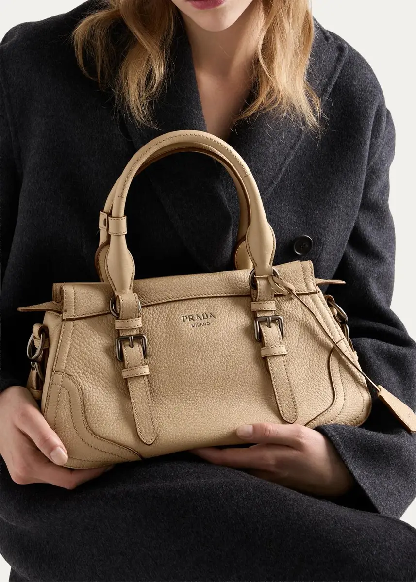 Prada Large Leather Tote Bag | Thumbnail 4 Prada Large Leather Tote Bag | Thumbnail 4