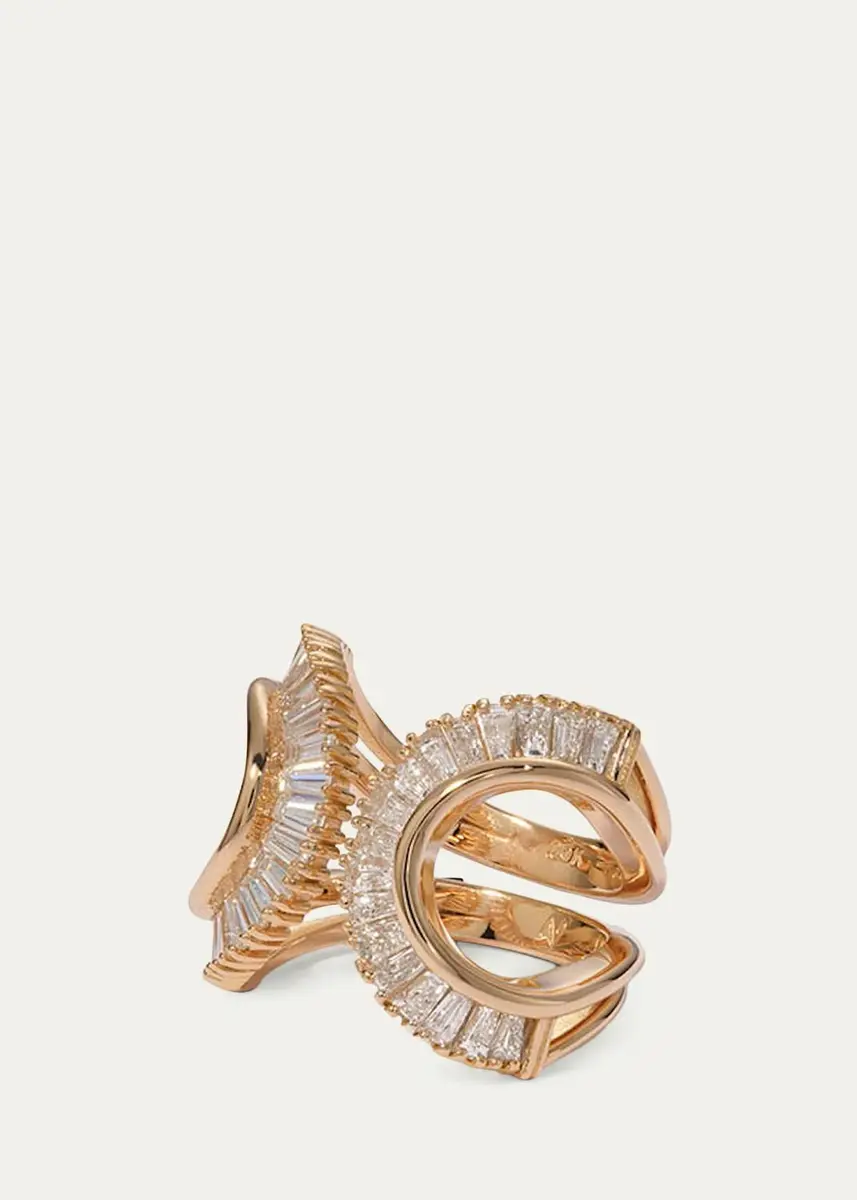 NAK ARMSTRONG Open Sensu 20K Rose Gold & 1.66 TCW Diamond Ring | Thumbnail 3