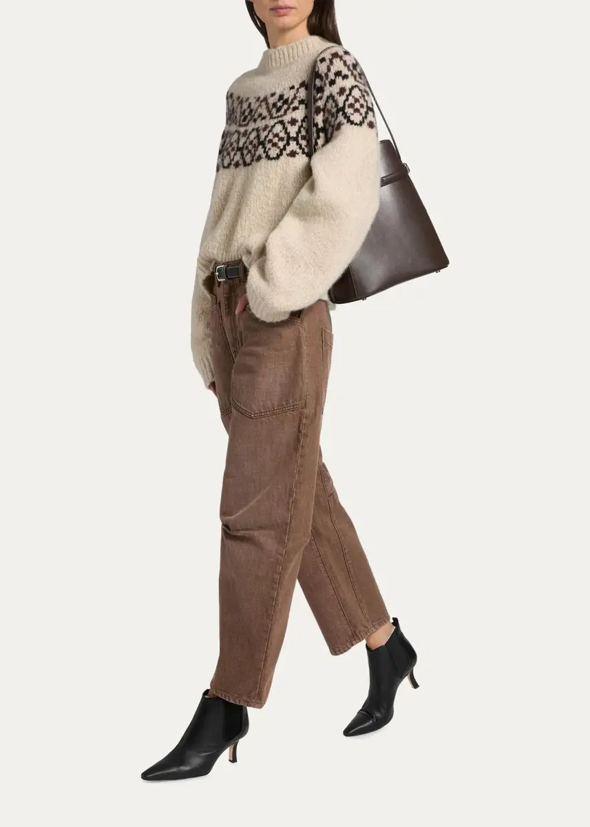 Nili Lotan Shon Barrel-Leg Ankle Jeans | Thumbnail 2 Nili Lotan Shon Barrel-Leg Ankle Jeans | Thumbnail 2