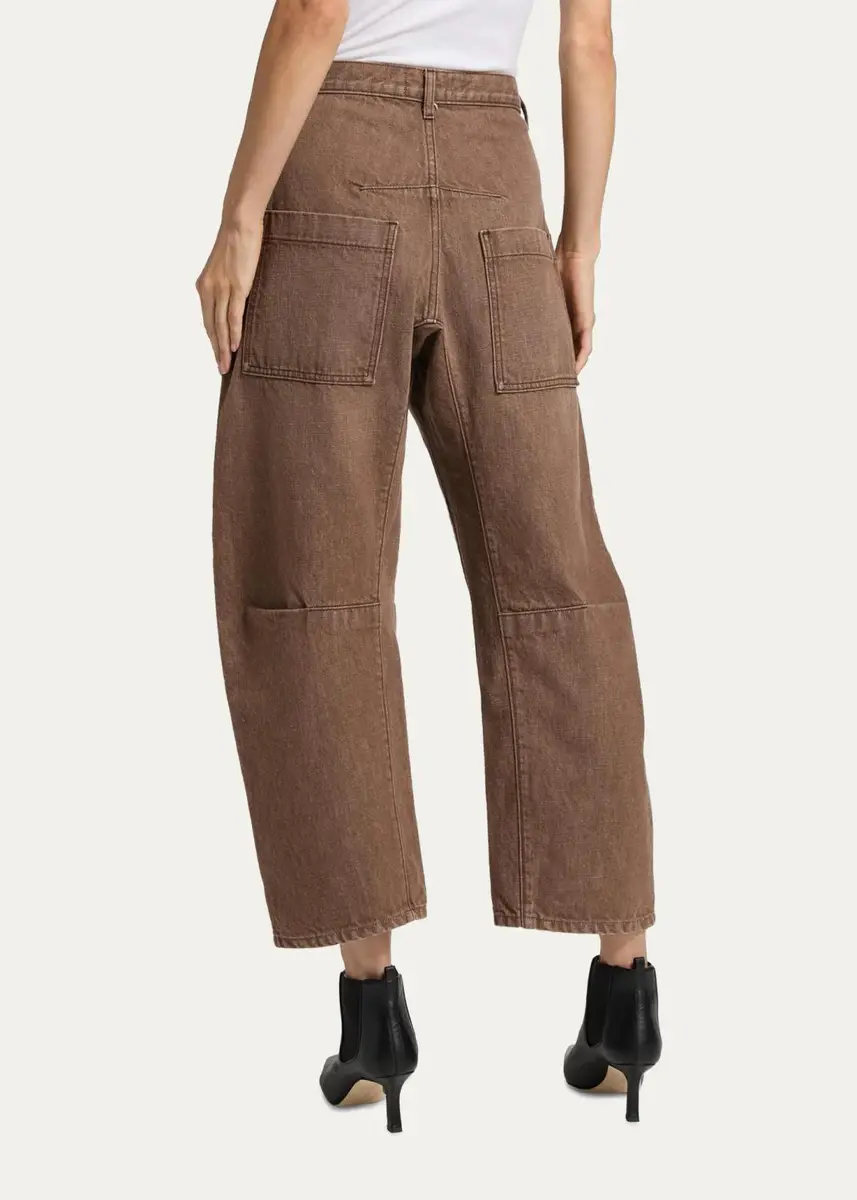 Nili Lotan Shon Barrel-Leg Ankle Jeans | Thumbnail 3 Nili Lotan Shon Barrel-Leg Ankle Jeans | Thumbnail 3