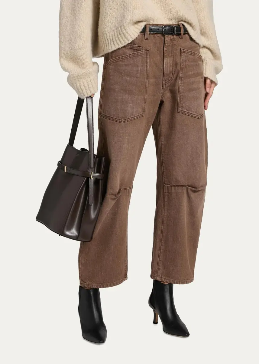 Nili Lotan Shon Barrel-Leg Ankle Jeans | Thumbnail 4 Nili Lotan Shon Barrel-Leg Ankle Jeans | Thumbnail 4