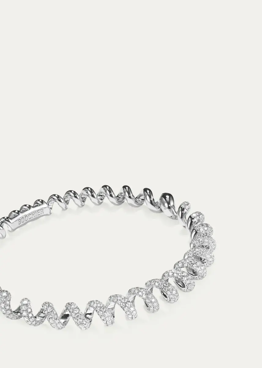 Boochier 18K Yellow Gold Diamond Slinkee Bangle | Thumbnail 2