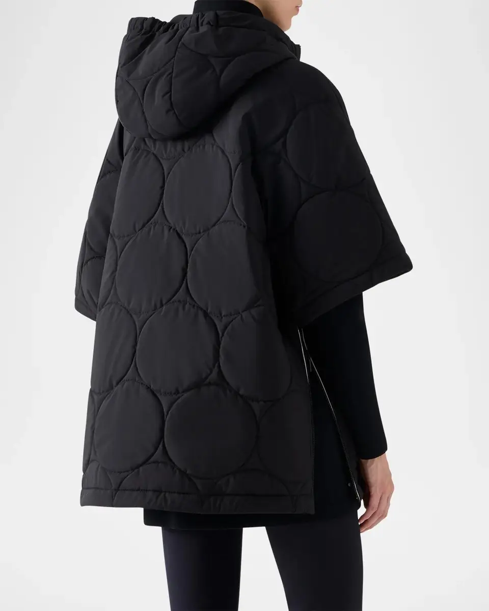 Akris punto Quilted Short-Sleeve Hooded Coat | Thumbnail 3 Akris punto Quilted Short-Sleeve Hooded Coat | Thumbnail 3