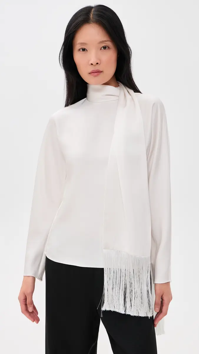 Aligne Leona Scarf Satin Top | Thumbnail 2 Aligne Leona Scarf Satin Top | Thumbnail 2