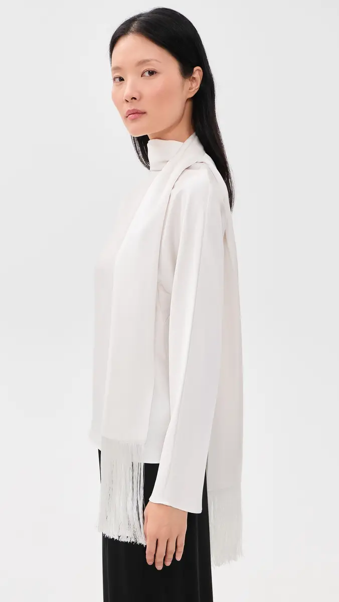 Aligne Leona Scarf Satin Top | Thumbnail 4 Aligne Leona Scarf Satin Top | Thumbnail 4