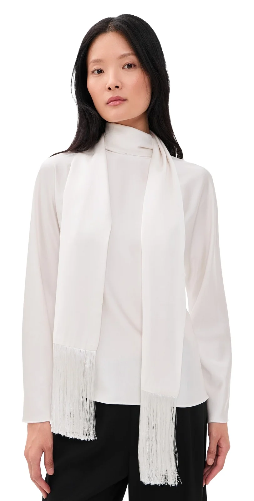 Aligne Leona Scarf Satin Top