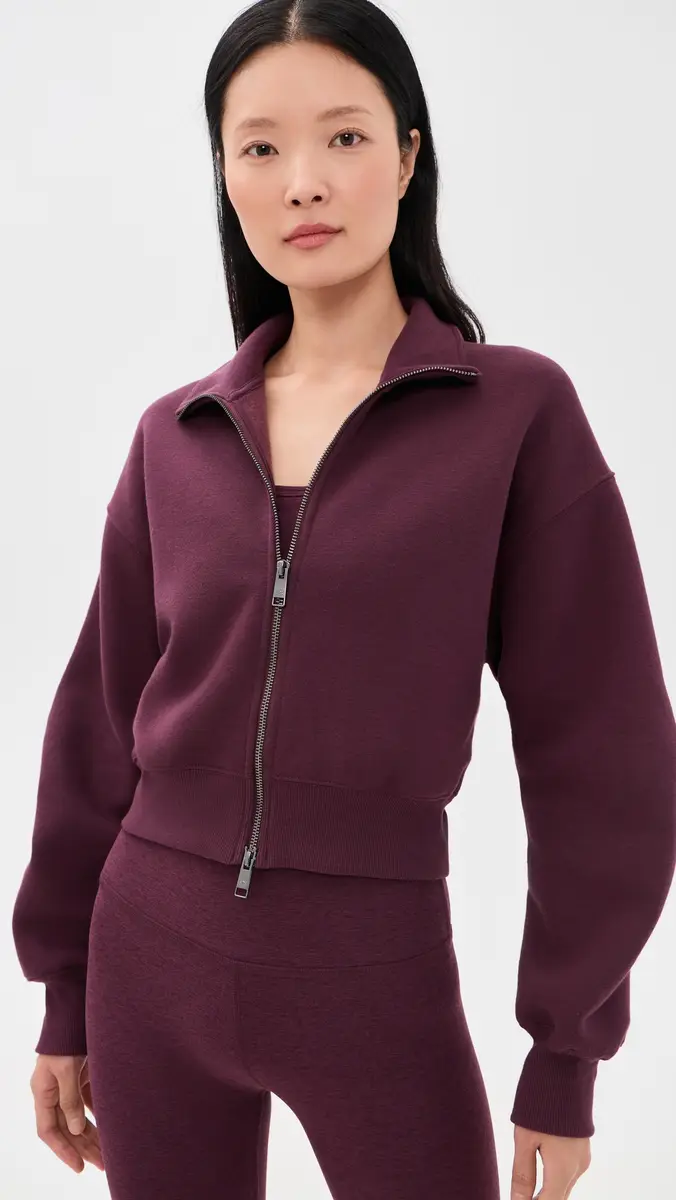 Beyond Yoga Double Zip Cropped Jacket | Thumbnail 2 Beyond Yoga Double Zip Cropped Jacket | Thumbnail 2