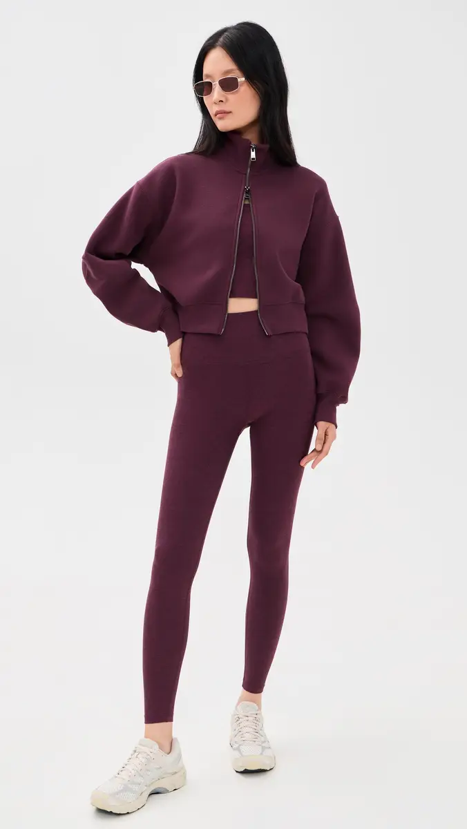 Beyond Yoga Double Zip Cropped Jacket | Thumbnail 5 Beyond Yoga Double Zip Cropped Jacket | Thumbnail 5
