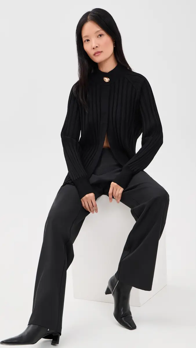 Aligne Mabel Wide Rib Knit Cardigan | Thumbnail 5 Aligne Mabel Wide Rib Knit Cardigan | Thumbnail 5