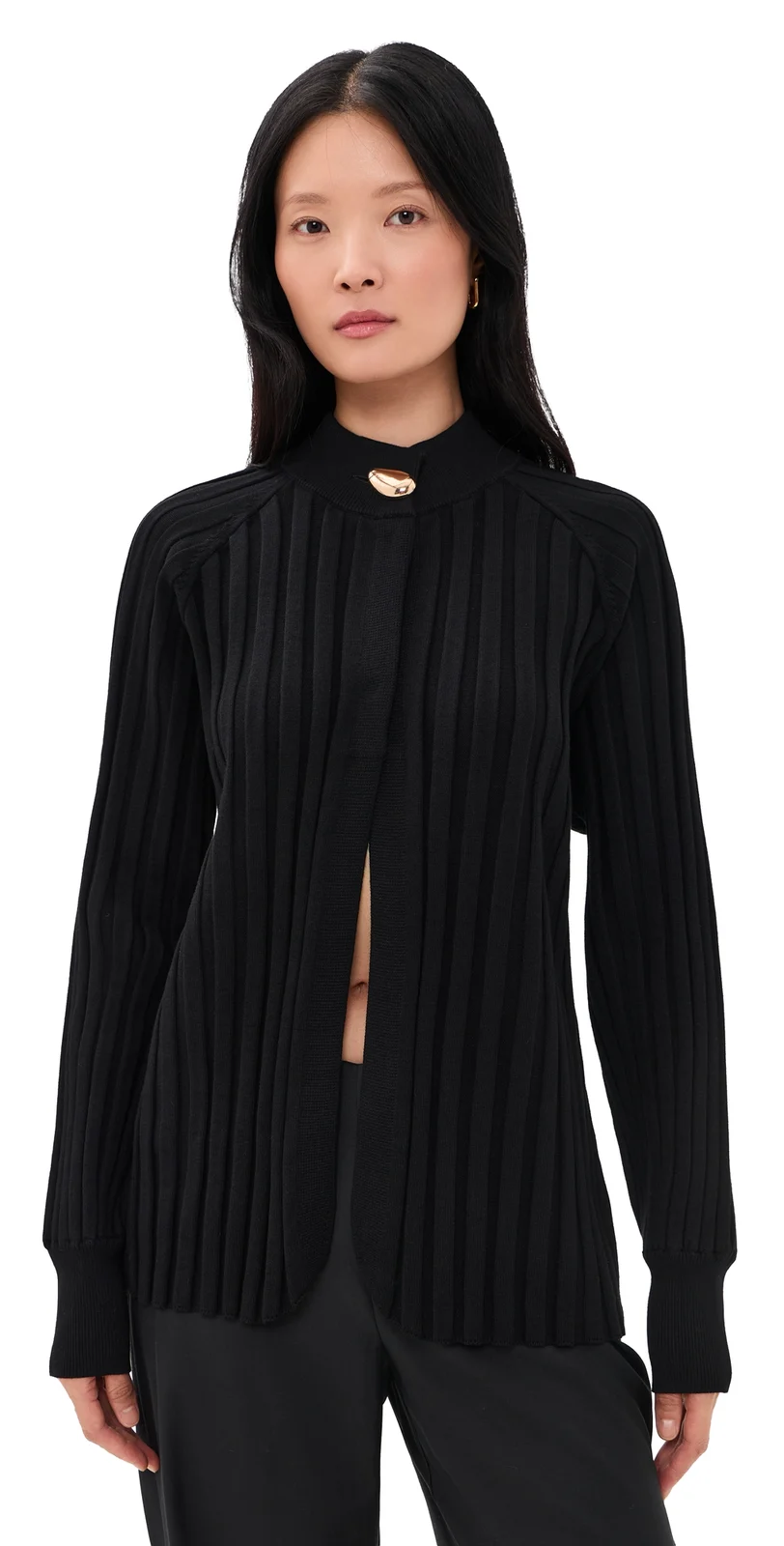 Mabel Wide Rib Knit Cardigan Mabel Wide Rib Knit Cardigan