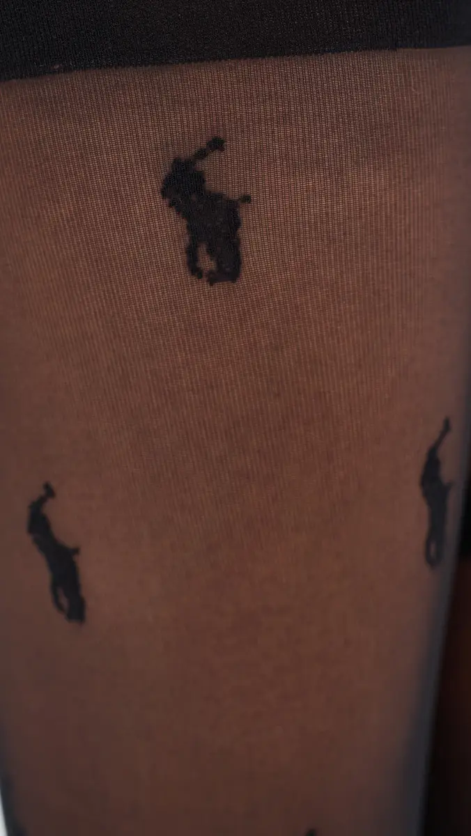 Polo Ralph Lauren Allover Signature Pony Tights | Thumbnail 4 Polo Ralph Lauren Allover Signature Pony Tights | Thumbnail 4