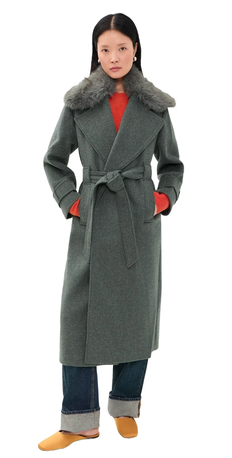 Aligne George Faux Fur Collar Jacket