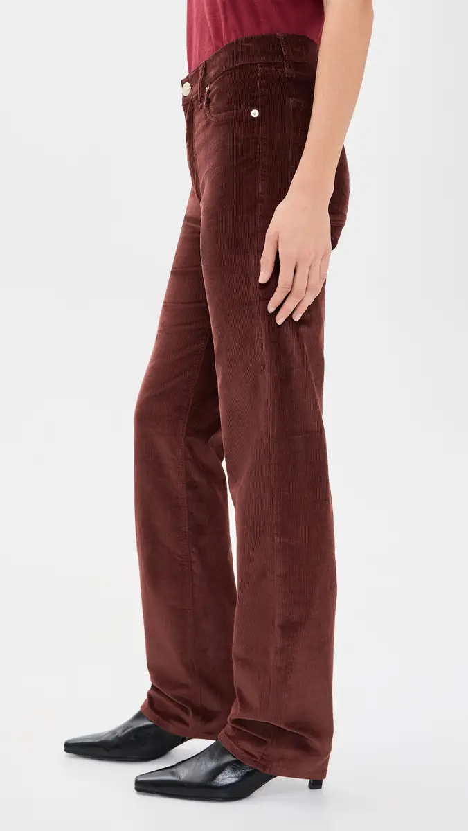 rag & bone Harlow Corduroy Mid Rise Slim Straight Pants | Thumbnail 4 rag & bone Harlow Corduroy Mid Rise Slim Straight Pants | Thumbnail 4