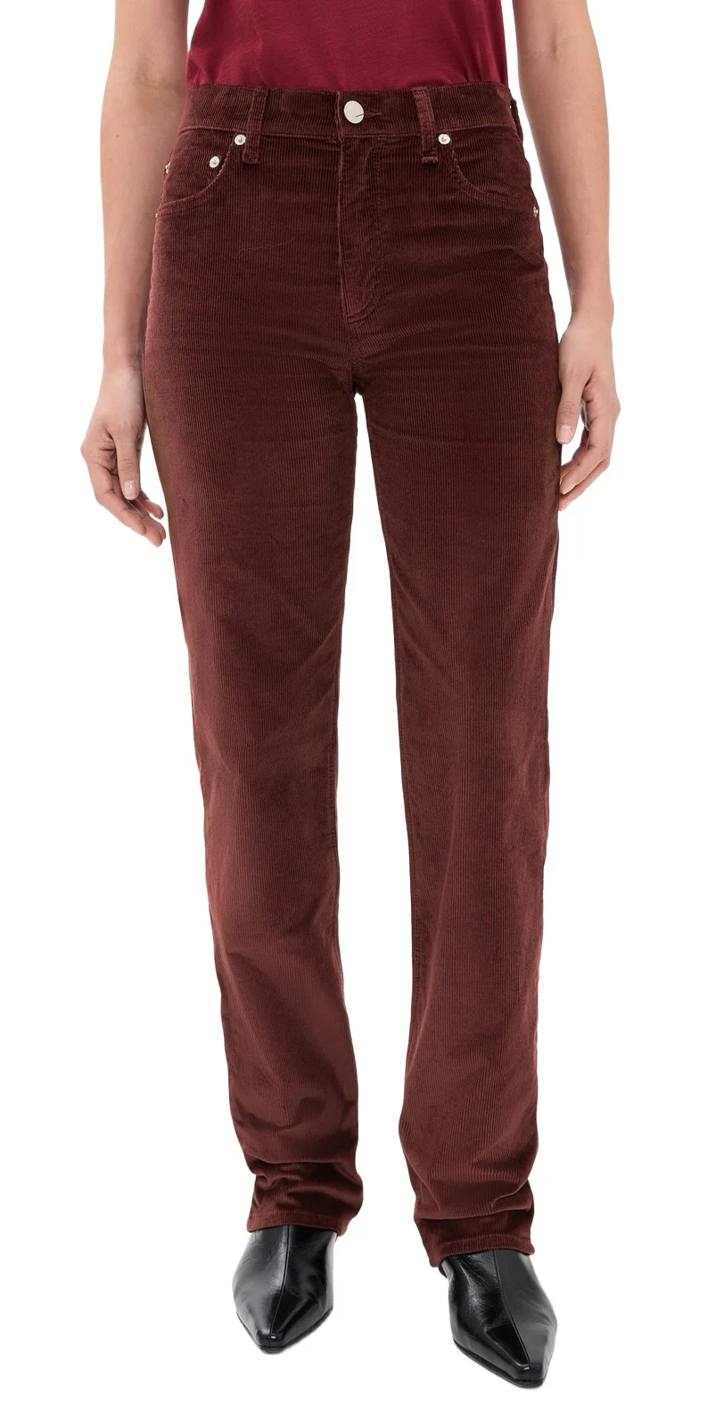 Harlow Corduroy Mid Rise Slim Straight Pants Harlow Corduroy Mid Rise Slim Straight Pants