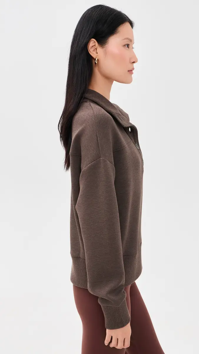 Varley Bronya Button Placket Sweatshirt | Thumbnail 4 Varley Bronya Button Placket Sweatshirt | Thumbnail 4