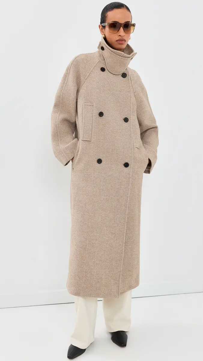 Aligne Henrietta Double Breasted Coat | Thumbnail 2 Aligne Henrietta Double Breasted Coat | Thumbnail 2