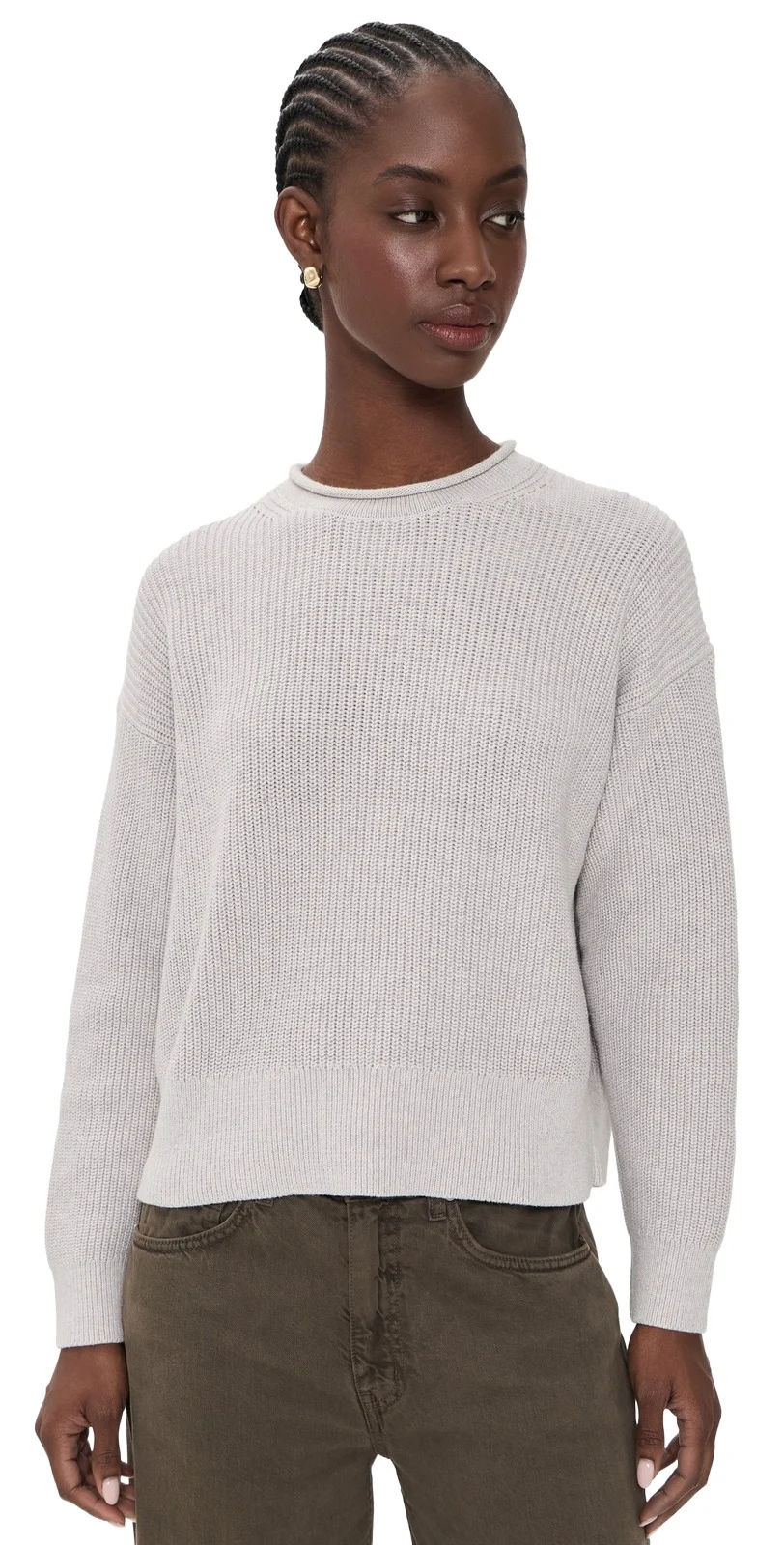 Madewell Arden Roll Neck Cotton Sweater