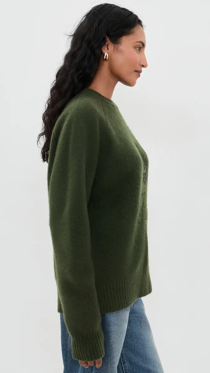 Frame The Ritz Unisex Brushed Cashmere Sweater | Thumbnail 4 Frame The Ritz Unisex Brushed Cashmere Sweater | Thumbnail 4