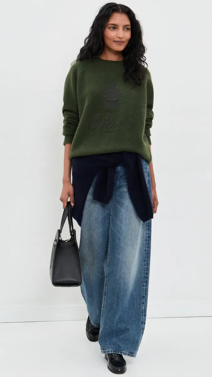 Frame The Ritz Unisex Brushed Cashmere Sweater | Thumbnail 5 Frame The Ritz Unisex Brushed Cashmere Sweater | Thumbnail 5