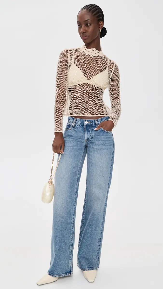 Frame The Mesh Glimmer Top | Thumbnail 5 Frame The Mesh Glimmer Top | Thumbnail 5
