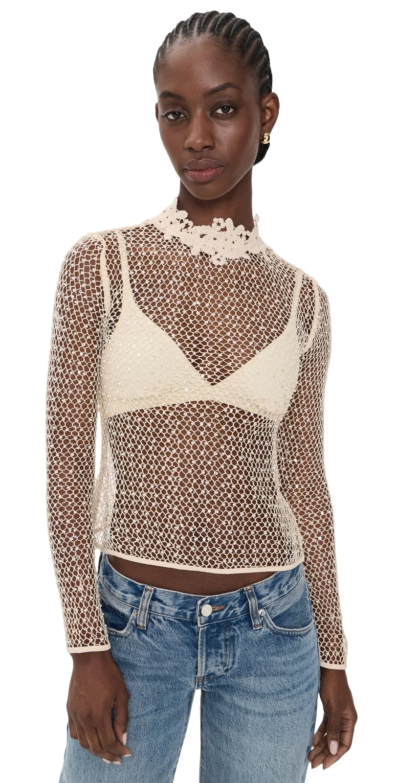 The Mesh Glimmer Top The Mesh Glimmer Top