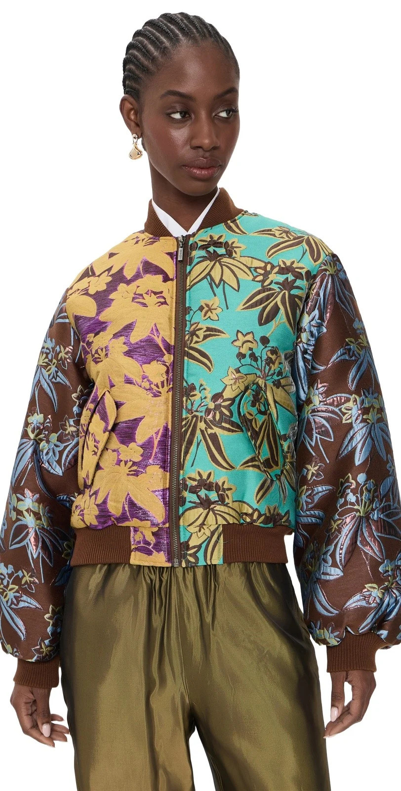 ALÉMAIS Bodie Jacquard Bomber Jacket | Thumbnail 1 ALÉMAIS Bodie Jacquard Bomber Jacket | Thumbnail 1