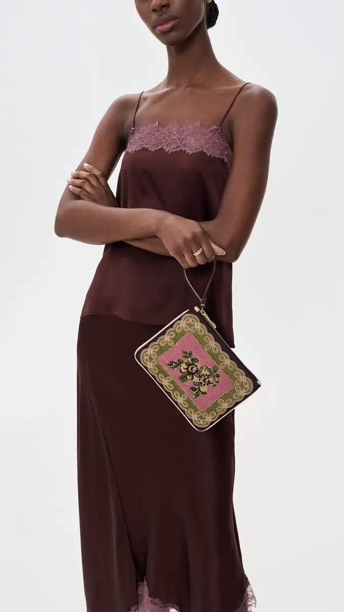 ALÉMAIS Lacey Embroidered Clutch | Thumbnail 3