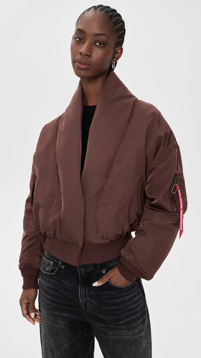 Alpha Industries Ivy Oversized Fit Flight Jacket | Thumbnail 2 Alpha Industries Ivy Oversized Fit Flight Jacket | Thumbnail 2
