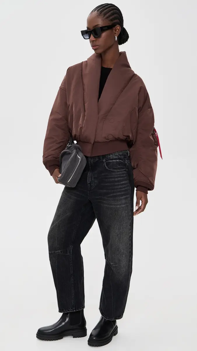 Alpha Industries Ivy Oversized Fit Flight Jacket | Thumbnail 5 Alpha Industries Ivy Oversized Fit Flight Jacket | Thumbnail 5