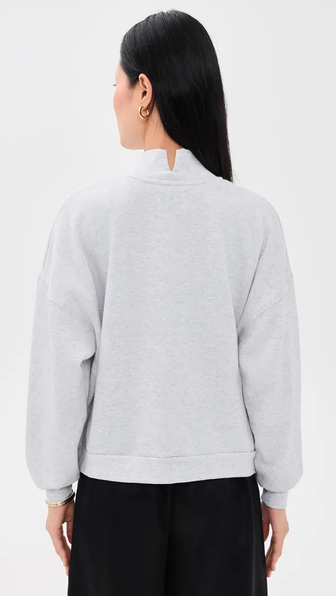 Sunny Somewhere NYC Apple Bite Mock Neck Sweatshirt | Thumbnail 3