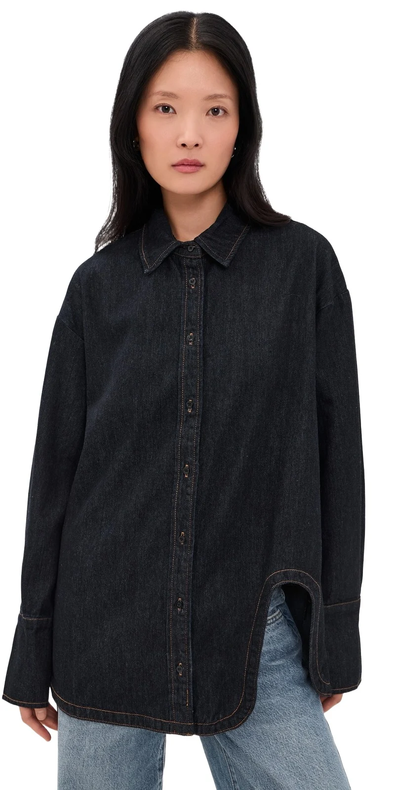 LIONESS Off Duty Denim Shirt