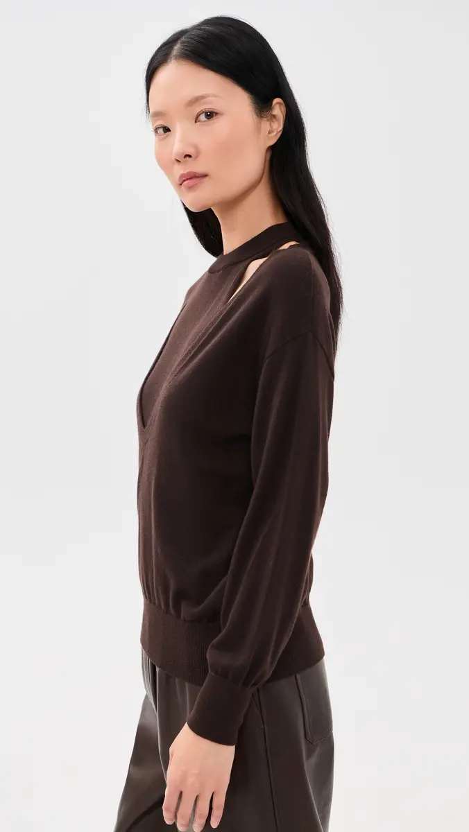 MEIMEIJ Tank and V Neck Pullover Wool Knit Twin Set | Thumbnail 4