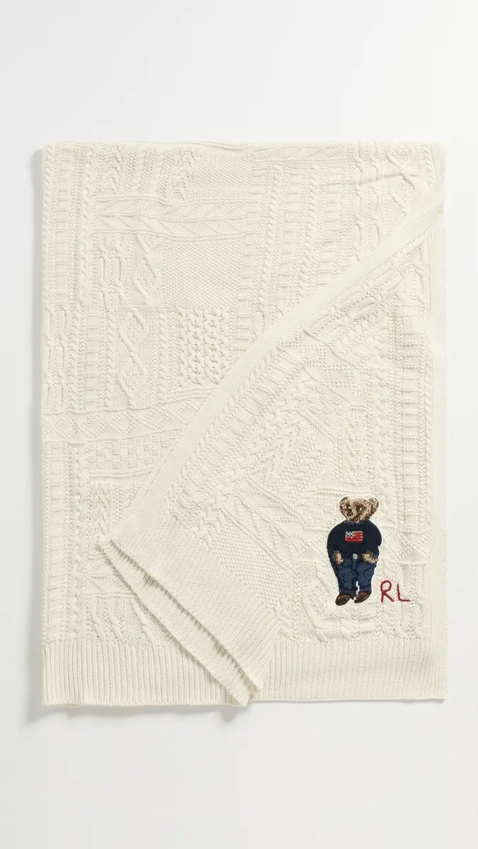 Polo Ralph Lauren Baybrook Bear Throw Blanket | Thumbnail 2 Polo Ralph Lauren Baybrook Bear Throw Blanket | Thumbnail 2
