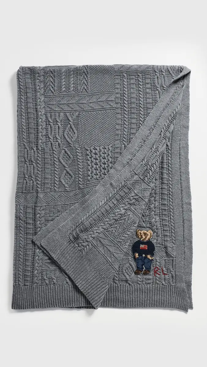 Polo Ralph Lauren Baybrook Bear Throw Blanket | Thumbnail 2 Polo Ralph Lauren Baybrook Bear Throw Blanket | Thumbnail 2