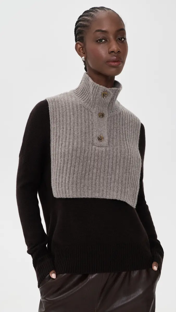 White + Warren Cashmere Blend Collar Dickie | Thumbnail 4 White + Warren Cashmere Blend Collar Dickie | Thumbnail 4