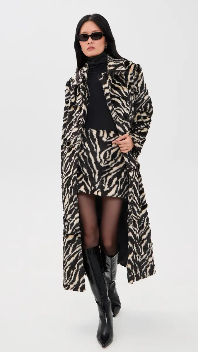 Show Me Your Mumu Miss Cindy Faux Fur Overcoat | Thumbnail 2