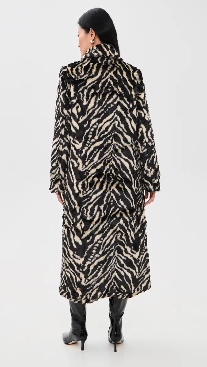 Show Me Your Mumu Miss Cindy Faux Fur Overcoat | Thumbnail 3