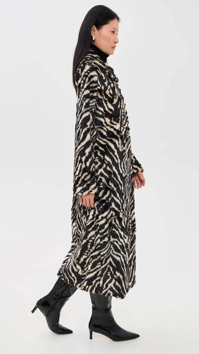 Show Me Your Mumu Miss Cindy Faux Fur Overcoat | Thumbnail 4