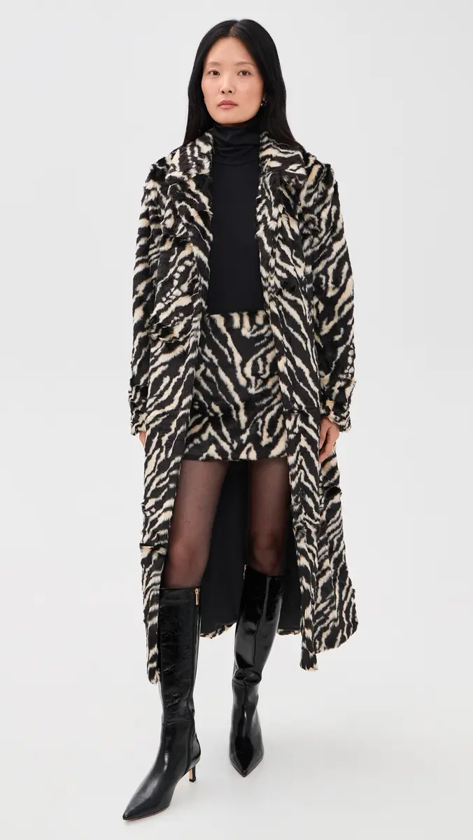 Show Me Your Mumu Miss Cindy Faux Fur Overcoat | Thumbnail 5