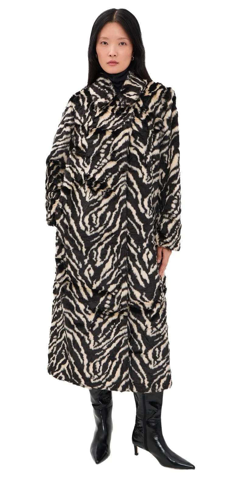 Show Me Your Mumu Miss Cindy Faux Fur Overcoat
