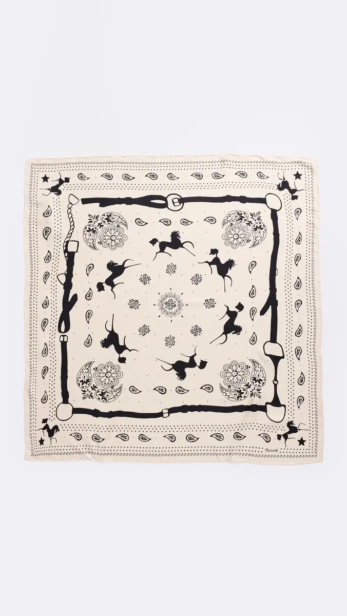 Madewell Medium Silk Bandana | Thumbnail 2 Madewell Medium Silk Bandana | Thumbnail 2